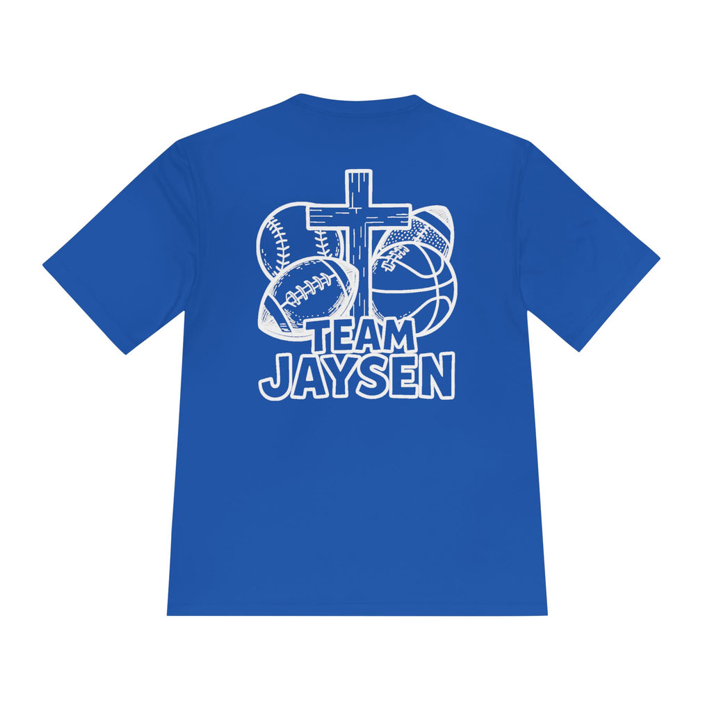 Team Jaysen Sports Tee — Faith & Athletics Moisture-Wicking Shirt
